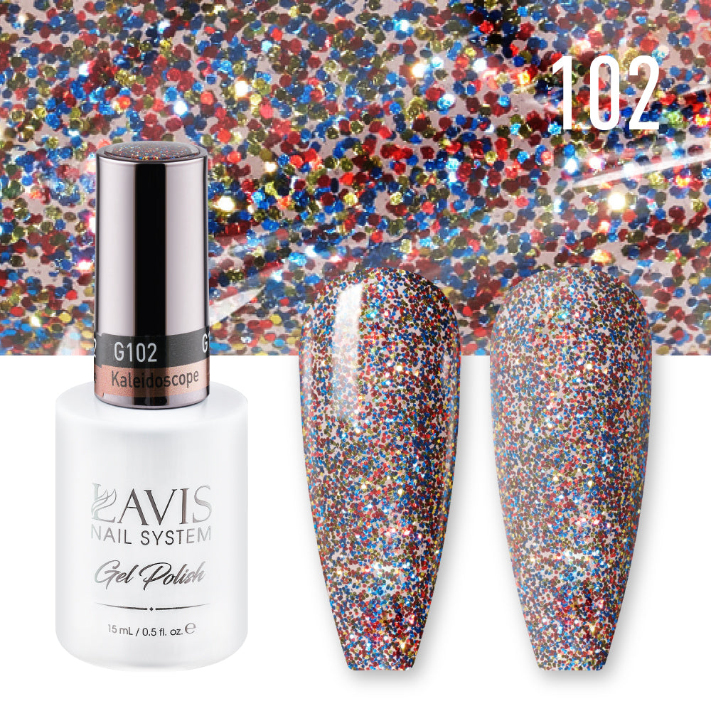  Lavis Gel Polish 102 - Kaleidoscope by LAVIS NAILS sold by DTK Nail Supply
