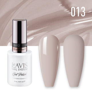  Lavis Gel Polish 013 - Beige Brown Colors - Broken Heart by LAVIS NAILS sold by DTK Nail Supply