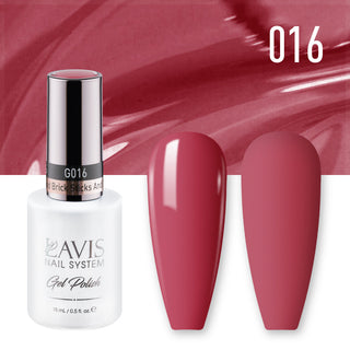  Lavis Gel Polish 016 - Red Colors - Sticks And Bricks by LAVIS NAILS sold by DTK Nail Supply