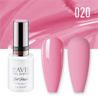  Lavis Gel Nail Polish Duo - 020 Pink Colors - Borrah by LAVIS NAILS sold by DTK Nail Supply