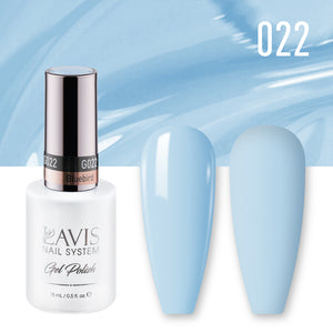  Lavis Gel Nail Polish Duo - 022 Bluebird by LAVIS NAILS sold by DTK Nail Supply