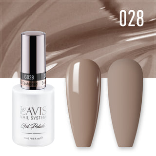  Lavis Gel Nail Polish Duo - 028 Brown Colors - Bourbon Old Fashioned by LAVIS NAILS sold by DTK Nail Supply