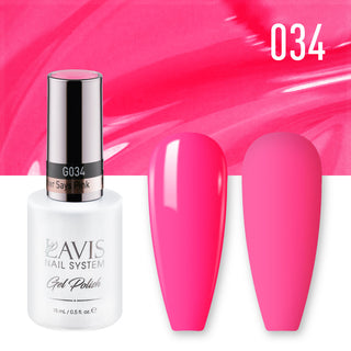  Lavis Gel Polish 034 - Pink Neon Colors - My Brother Says Pink by LAVIS NAILS sold by DTK Nail Supply