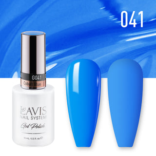  Lavis Gel Nail Polish Duo - 041 Blue Colors - Cobalt Blue by LAVIS NAILS sold by DTK Nail Supply