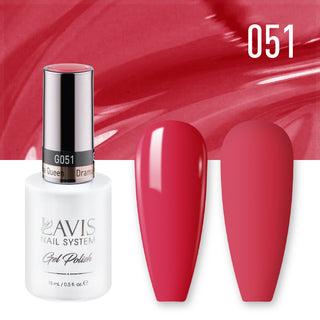  Lavis Gel Nail Polish Duo - 051 Red Colors - Drama Queen by LAVIS NAILS sold by DTK Nail Supply
