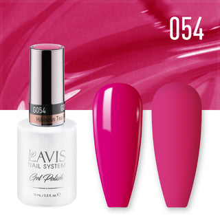  Lavis Gel Nail Polish Duo - 054 Pink Colors - Hibiscus Tea Pink by LAVIS NAILS sold by DTK Nail Supply