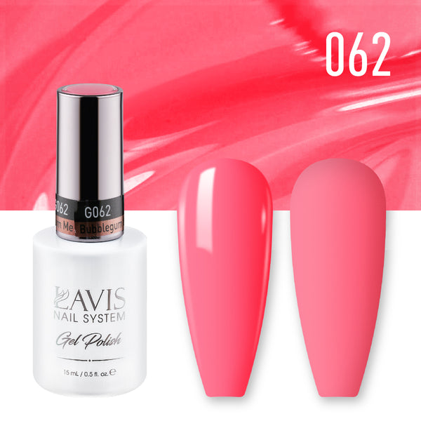  Lavis Gel Nail Polish Duo - 062 Bubblegum Me by LAVIS NAILS sold by DTK Nail Supply