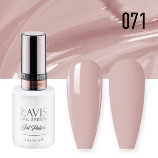  Lavis Gel Nail Polish Duo - 071 Coconut by LAVIS NAILS sold by DTK Nail Supply