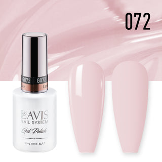  Lavis Gel Nail Polish Duo - 072 Beige Colors - Lace by LAVIS NAILS sold by DTK Nail Supply