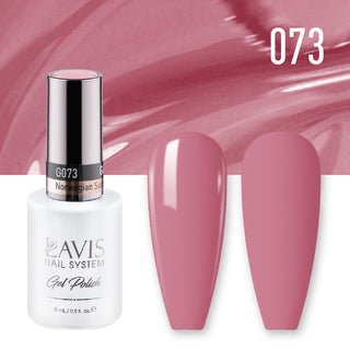  Lavis Gel Polish 073 - Pink Colors - Norwegian Salmon by LAVIS NAILS sold by DTK Nail Supply