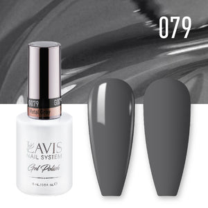  Lavis Gel Nail Polish Duo - 079 Metal Gray by LAVIS NAILS sold by DTK Nail Supply