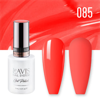  Lavis Gel Polish 085 - Red Neon Colors - Spicy Sweet by LAVIS NAILS sold by DTK Nail Supply