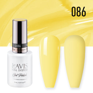  Lavis Gel Nail Polish Duo - 086 Yellow, Neon Colors - Sunbeam Glow by LAVIS NAILS sold by DTK Nail Supply