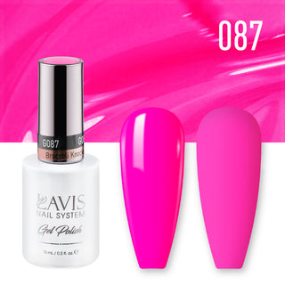  Lavis Gel Nail Polish Duo - 087 Pink Neon Colors - Broccoli Knockoli by LAVIS NAILS sold by DTK Nail Supply