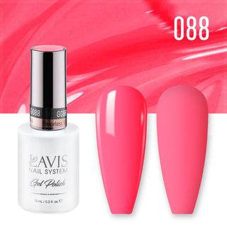  Lavis Gel Polish 088 - Pink Coral Neon Colors - Sweetest 16 by LAVIS NAILS sold by DTK Nail Supply