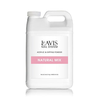  LAVIS Natural Mix - Acrylic & Dipping Powder - 80oz by LAVIS NAILS sold by DTK Nail Supply