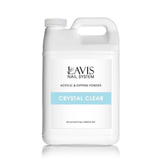  LAVIS Crystal Clear - Acrylic & Dipping Powder - 80oz by LAVIS NAILS sold by DTK Nail Supply