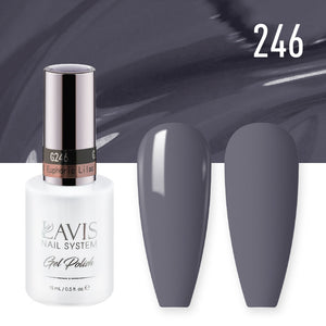 Lavis Gel Polish 246 - Gray Colors - Euphoric Lilac by LAVIS NAILS sold by DTK Nail Supply