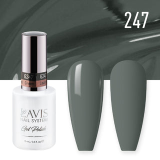  Lavis Gel Polish 247 - Moss Gray Colors - Laurel Green by LAVIS NAILS sold by DTK Nail Supply