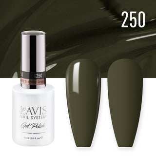 Lavis Gel Nail Polish Duo - 250 Moss Colors - Artichoke Green by LAVIS NAILS sold by DTK Nail Supply