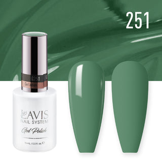 Lavis Gel Nail Polish Duo - 251 Green Colors - Celadon by LAVIS NAILS sold by DTK Nail Supply