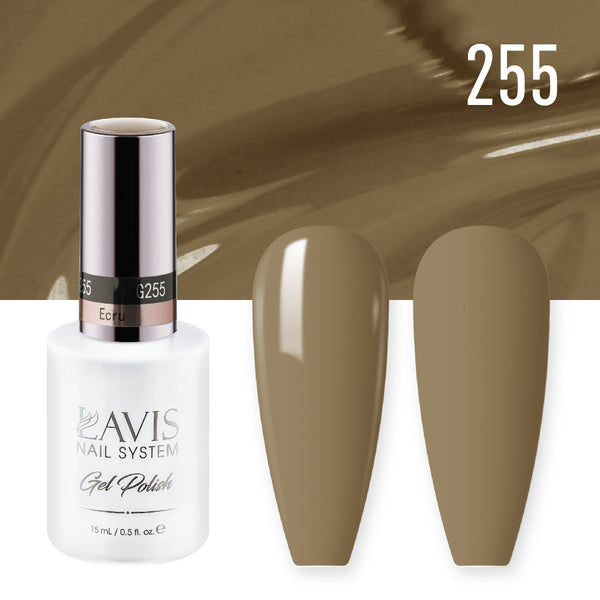 Lavis Gel Polish 255 - Yellow Colors - Ecru by LAVIS NAILS sold by DTK Nail Supply