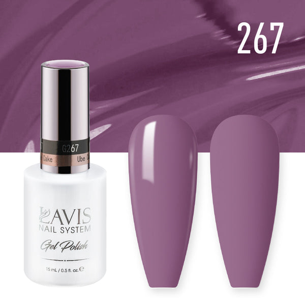 Lavis Gel Polish 267 - Mauve Colors - Ube Cake by LAVIS NAILS sold by DTK Nail Supply