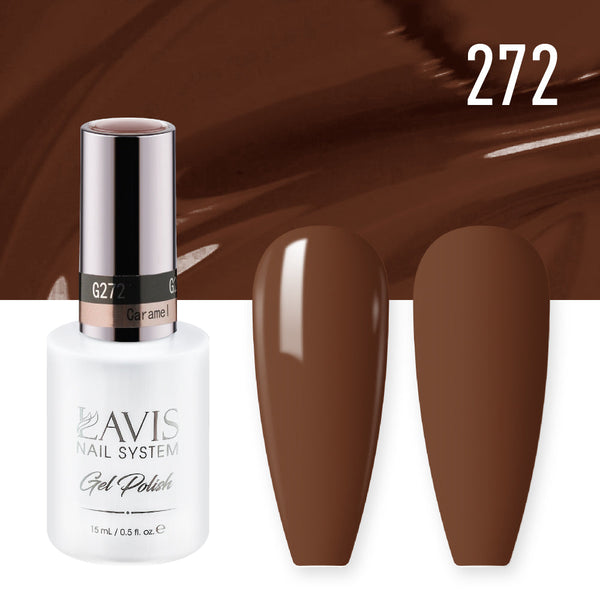 Lavis Gel Polish 272 - Brown Colors - Caramel by LAVIS NAILS sold by DTK Nail Supply