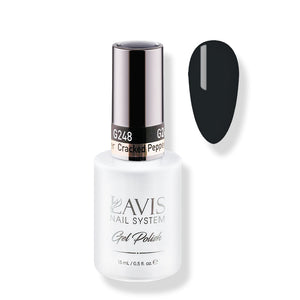 Lavis Gel Polish 248 (Ver 2) - Gray Colors - Cracked Pepper by LAVIS NAILS sold by DTK Nail Supply