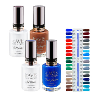  Lavis Gel Polish & Matching Nail Lacquer Duo Part 7: 217-252 (36 Colors) by LAVIS NAILS sold by DTK Nail Supply