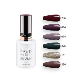  Lavis Gel Color Set G5 (6 colors): 236, 084, 074, 226, 101, 234 by LAVIS NAILS sold by DTK Nail Supply