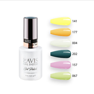  Lavis Gel Summer Color Set G8 (6 colors): 141, 177, 004, 202, 157, 067 by LAVIS NAILS sold by DTK Nail Supply