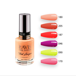  Lavis Healthy Nail Lacquer Summer Set N5 (6 colors): 180, 205, 187, 046, 090, 170 by LAVIS NAILS sold by DTK Nail Supply