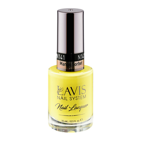LAVIS Nail Lacquer - 141 Mango Sorbet - 0.5oz by LAVIS NAILS sold by DTK Nail Supply
