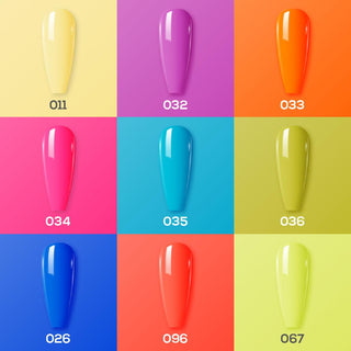  9 Lavis Holiday Gel Nail Polish Collection - WHEN IN TOKYO - 011; 026; 032; 033; 034; 035; 036; 067; 096 by LAVIS NAILS sold by DTK Nail Supply