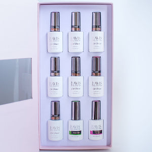  Lavis Holiday Collection: 7 Gel Polishes, 1 Base Gel, 1 Top Gel - PASSION IN PARIS - 054; 047; 052; 053; 050; 051; 049 + BT by LAVIS NAILS sold by DTK Nail Supply