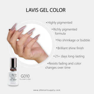  LAVIS Gel Base & Top - 0.5 oz by LAVIS NAILS sold by DTK Nail Supply