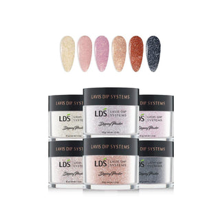  LDS Bridal Collection 1.5oz/ea (06 Colors): 153, 154, 155, 156, 157, 158 by LDS sold by DTK Nail Supply