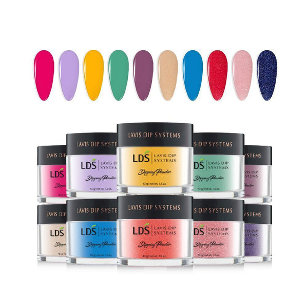  LDS Summer Collection 1.5oz/ea - 010, 011, 018, 019, 120, 143, 115, 131, 142, 134 by LDS sold by DTK Nail Supply
