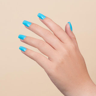  LDS 3 in 1 - 015 Aqua Blue - Dip, Gel & Lacquer Matching by LDS sold by DTK Nail Supply