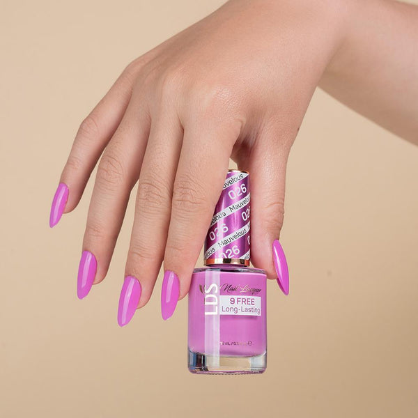 LDS Gel Nail Polish Duo - 026 Pink Colors - Mauvelous by LDS sold by DTK Nail Supply