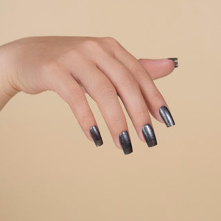  LDS Gel Nail Polish Duo - 046 Black, Glitter Colors - Smoke And Ashes by LDS sold by DTK Nail Supply