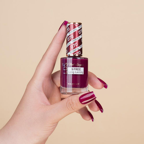  LDS 3 in 1 - 070 Mulberry - Dip, Gel & Lacquer Matching by LDS sold by DTK Nail Supply