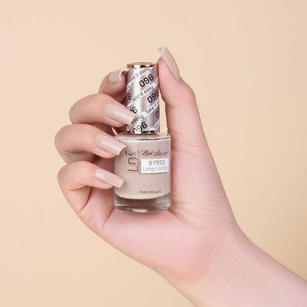  LDS Gel Nail Polish Duo - 096 Take It Easy by LDS sold by DTK Nail Supply