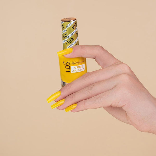  LDS Gel Nail Polish Duo - 103 Sun Shines On My Mind by LDS sold by DTK Nail Supply