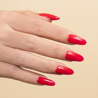  LDS 3 in 1 - 129 Red Bell Pepper - Dip, Gel & Lacquer Matching by LDS sold by DTK Nail Supply