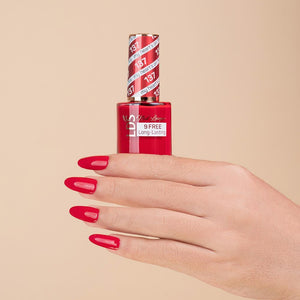 LDS Gel Nail Polish Duo - 137 Red Colors - My Heart's On Fire by LDS sold by DTK Nail Supply