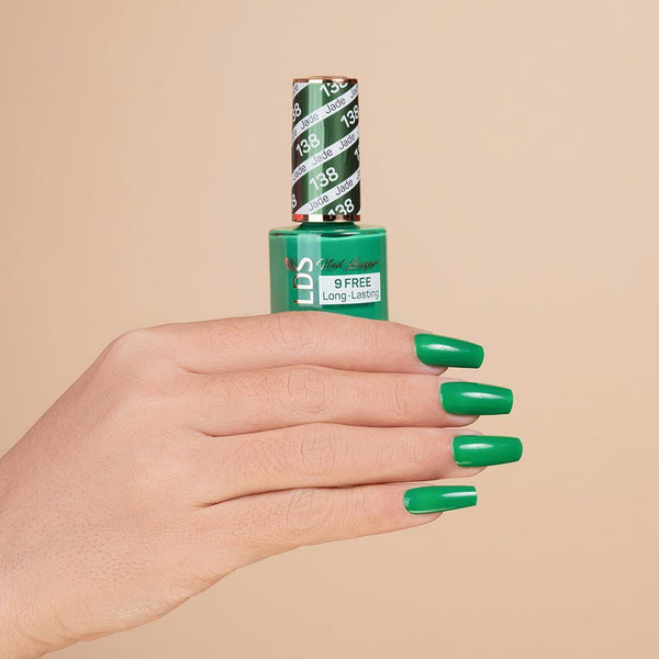 LDS Gel Nail Polish Duo - 138 Green Colors - Jade by LDS sold by DTK Nail Supply
