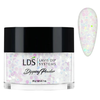  LDS Dipping Powder Nail - 151 White ice - Glitter Colors by LDS sold by DTK Nail Supply