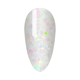  LDS Gel Polish 151 - Glitter Colors - White ice by LDS sold by DTK Nail Supply